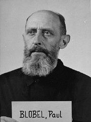 Defendant Paul Blobel at the Einsatzgruppen Trial